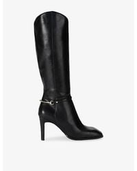 Steve Madden - Shield Leather Heeled Knee-High Boots - Lyst