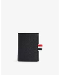 Thom Browne - Trifold Grained-Leather Wallet - Lyst