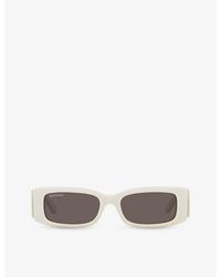Balenciaga - Bb0260s Rectangle-frame Acetate Sunglasses - Lyst