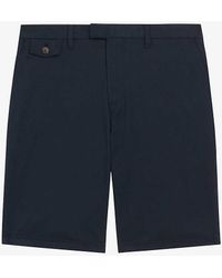 Ted Baker - Vy Alscot Regular-fit Stretch-cotton Knee-length Shorts - Lyst
