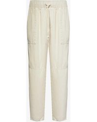 Bella Dahl - Utility Tie Slip-pocket Mid-rise Straight-fit Woven Trousers - Lyst