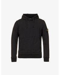 Stone Island - Brand-badge Relaxed-fit Cotton-jersey Hoody - Lyst