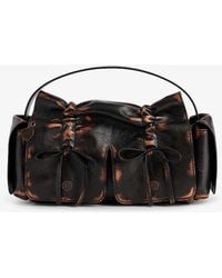 Acne Studios - Multipocket Leather Shoulder Bag - Lyst