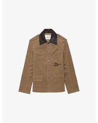 Zadig & Voltaire - Veram Contrast-Collar Cotton-Corduroy Jacket - Lyst