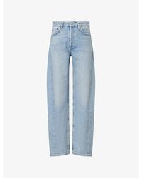 Agolde - Luna Curved-Leg Denim Jeans - Lyst