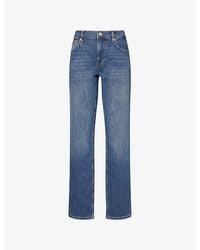 FRAME - Modern Straight Slim-Fit Stretch-Denim Jeans - Lyst