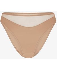Agent Provocateur - Lucky Panelled Stretch-tulle Briefs - Lyst