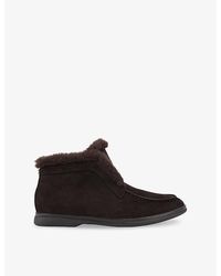 Carvela Kurt Geiger - Fia Lined Flat Suede Ankle Boots - Lyst