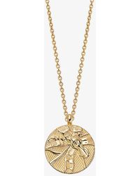 Astley Clarke - Terra Loved 18ct Yellow Gold-plated Vermeil Locket Necklace - Lyst