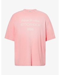 Acne Studios - Logo-Print 1996 Cotton-Blend T-Shirt - Lyst