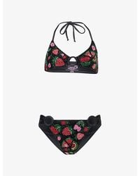 Oceanus - Fruits Embellished Bikini - Lyst