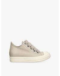 Rick Owens - Jumbo Lace Low Leather Trainers - Lyst