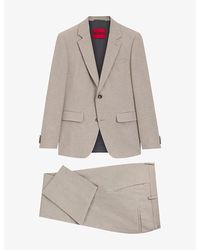HUGO - Slim-Fit Single-Breasted Wool-Blend Suit - Lyst