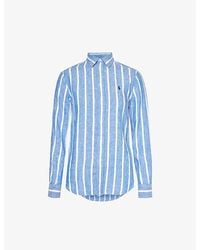 Polo Ralph Lauren - Stripe-pattern Relaxed-fit Linen Shirt - Lyst