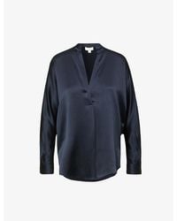 Vince - Relaxed-Fit Silk Blouse - Lyst