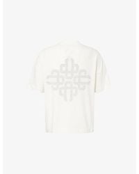 The Couture Club - Emblem Slub Cotton-Jersey T-Shirt - Lyst