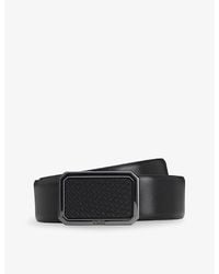 BOSS - Monogram-Plaque Leather Belt - Lyst