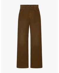 The Row - Eglitta Wide-Leg Corduroy Cotton Trousers - Lyst