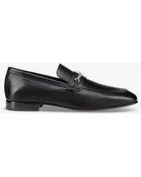 Christian Louboutin - Mj Moc Chain-embellished Leather Loafers - Lyst
