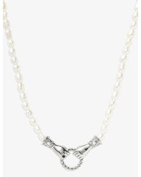 Missoma - Harris Reed X In Good Hands Sterling -plated Brass And White Pearl Necklace - Lyst