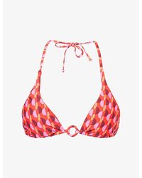 Seafolly - Reversible Triangle Bikini Top - Lyst