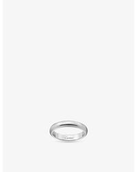 Cartier - 1895 Platinum Wedding Ring - Lyst