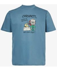 Carhartt - Art Supply Graphic-print Organic Cotton-jersey T-shirt X - Lyst