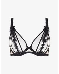 Agent Provocateur - Colette Underwired Tulle Bra - Lyst