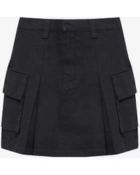 Obey - Andrea Cargo Cotton Mini Skirt - Lyst