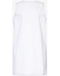 Jil Sander - Round-neck Regular-fit Cotton Mini Dress - Lyst