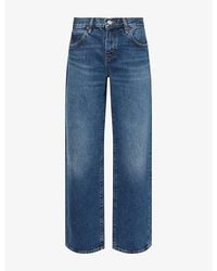 FRAME - Saturday Straight-Leg Low-Rise Denim Jeans - Lyst