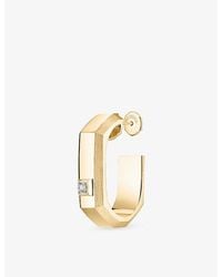 Messika - Moderniste Medium 18Ct And 0.03Ct Diamond Single Hoop Earring - Lyst