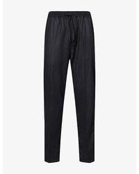 Umit Benan - Selly Drawstring Cotton-Silk Trousers - Lyst