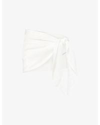Gracejacob - Rain Shimmer Woven Sarong - Lyst