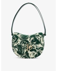 Burberry - Rocking Horse Rose-print Wool-blend Shoulder Bag - Lyst
