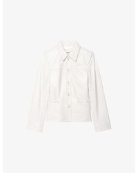 Zadig & Voltaire - Liamys Branded Leather Jacket - Lyst
