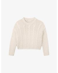 The White Company - Relaxed-Fit Textured Knitted Jumper - Lyst