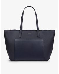 Smythson - Vy East West Cross-grain Leather Tote Bag - Lyst