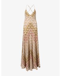 Missoni - V-Neck Raschel-Knit Maxi Dress - Lyst