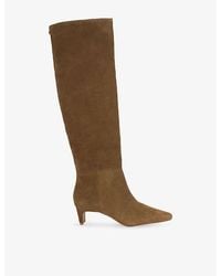 Kurt Geiger - Ascot Suede Knee-High Boots - Lyst