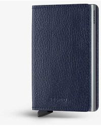 Secrid - Slimwallet Vegetable-tanned Leather And Aluminium Card Holder - Lyst