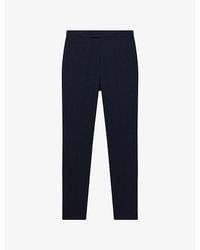 Reiss - Found Slim-Fit Drawstring Woven Trousers - Lyst