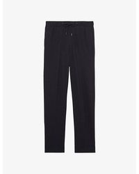Reiss - Gerrard Slim-Fit Straight-Leg Stretch-Jersey Trousers - Lyst
