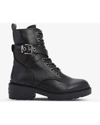 Carvela Kurt Geiger - Boulder Faux-leather Ankle Boots - Lyst