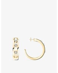 Messika - Move Classique 18Ct And 0.09Ct Diamond Hoop Earrings - Lyst