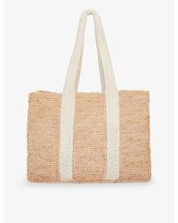 The White Company - Double-handle Crochet Raffia Beach Bag - Lyst