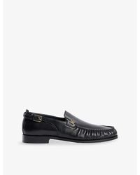 Sandro - Buckle-Embellished Leather Loafers - Lyst