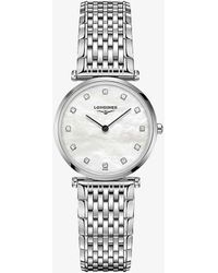 Longines - L45124876 La Grande Classique Stainless-steel And Mother-of-pearl Quartz Watch - Lyst
