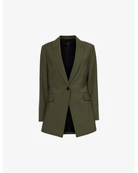 Theory - Trace Boxy-fit Wool-blend Blazer - Lyst