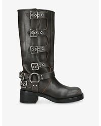 Steve Madden - Rocky Leather Boots - Lyst